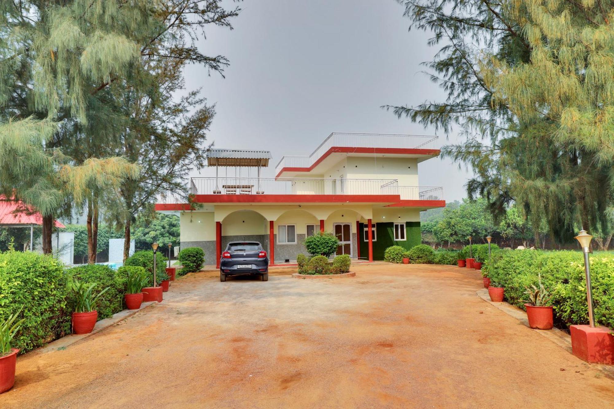 Alaya Stays 4Bhk Farmhouse With Pvt Pool & Garden - Manesar Gurgaon Exterior foto