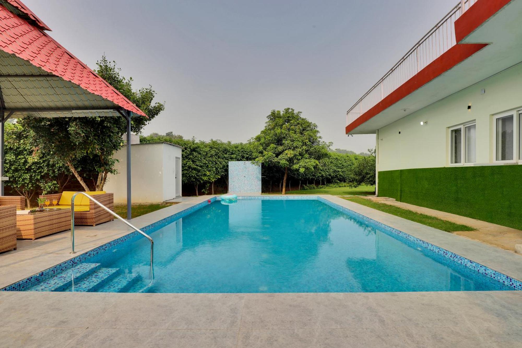 Alaya Stays 4Bhk Farmhouse With Pvt Pool & Garden - Manesar Gurgaon Exterior foto