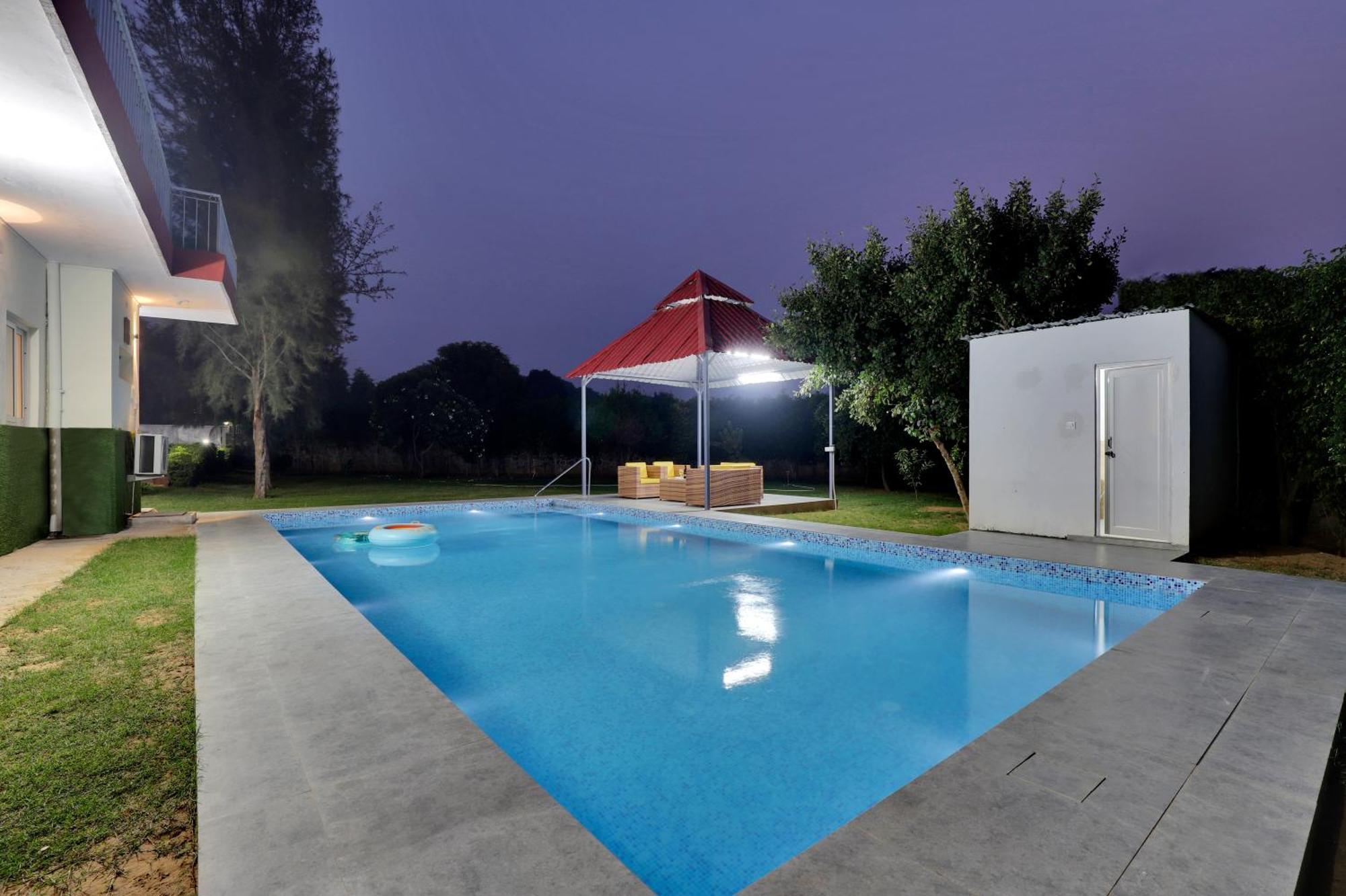 Alaya Stays 4Bhk Farmhouse With Pvt Pool & Garden - Manesar Gurgaon Exterior foto